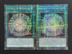 2024 YUGIOH MP24 QCR SECRET RARE THE SEAL OF ORICHALCOS X2 NM SET - Image 1