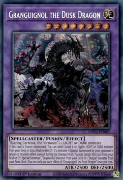 Yugioh Dueling Mirrors: Granguignol the Dusk Dragon Secret Rare MP24-EN067 NM - Image 1