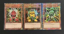 2024 YUGIOH MP24 QCR SECRET RARE RED / YELLOW / GREEN GADGET NM SET - Image 1