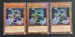 2024 YUGIOH MP24 QCR SECRET RARE IDO THE SUPREME MAGICAL FORCE X3 NM SET - Image 1