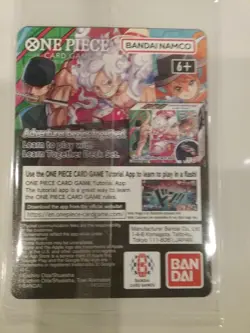 One Piece Monkey D. Luffy US Voyage College Basketball Promo Card. - Image 2