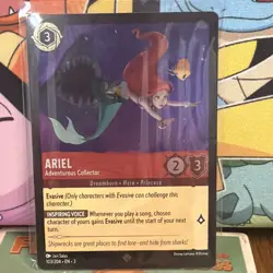 Ariel Adventurous Collector 103/204 COLD Foil Disney Lorcana Into The Inklands - Image 1