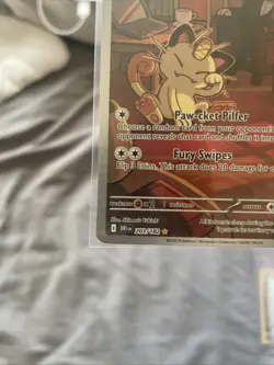 Pokemon TCG Destined Rivals Team Rockets Meowth Card 203/182 NM Condition - Image 5