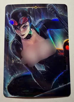 SEXY HEROINE WAIFU Cat Woman BATMAN DC ACG PREMIUM HOLOFOIL CARD NM - Image 1