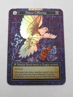 Peace Offering Foil Unique Card Sorcery Contested Realm Gothic TCG - Image 1