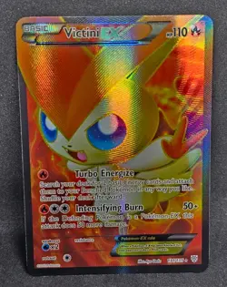 Pokemon TCG Victini EX Full Art Ultra Rare Holo Card Plasma Storm 131/135 NM - Image 1