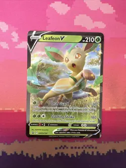 Pokemon Card Leafeon V SWSH194 Black Star Promo Near Mint - Image 1