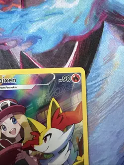 Braixen TG01/TG30 Silver Tempest Trainer Gallery Holo Ultra Rare Pokemon Card NM - Image 3