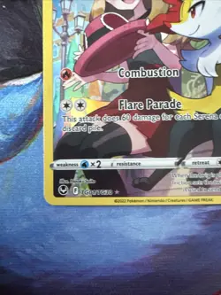 Braixen TG01/TG30 Silver Tempest Trainer Gallery Holo Ultra Rare Pokemon Card NM - Image 4
