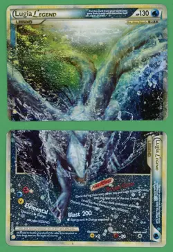 Lugia Legend Pokemon HeartGold SoulSilver Legend Card 113/123 114/123 Top & B... - Image 1