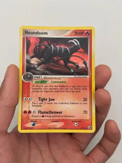 Houndoom - 7/115 - Pokemon Ex Unseen Forces Holo Card MP - Image 3