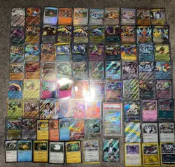 Pokemon TCG 80 Card Lot - Illustrations, Mega Charizard, PSA MINT Leafeon & More - Image 1