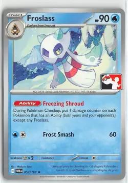 Pokemon Prize Pack Seres Cards Stamped Non Foil Rare #053/167 Froslass - Image 1
