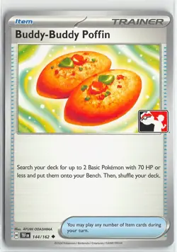 Pokemon Prize Pack Series Cards Stamped Uncommon #144 Buddy-Buddy Poffin - Image 1