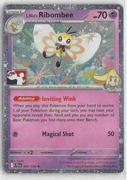 Prize Pack Series Cards Rare Holo 067/159 Lillie's Ribombee - Image 1