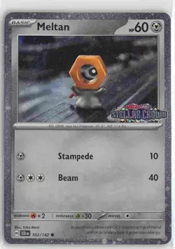 Miscellaneous Cards & Products Common Holo 102/142 Meltan (Stellar Crown Stamped - Image 1