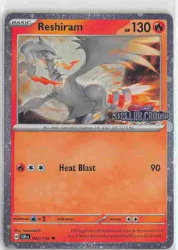 Miscellaneous Cards & Products Uncommon Holo 022/142 Reshiram (Stellar Crown Sta - Image 1