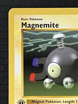 WOTC Pokemon TCG Magnemite Base Set, 1st Edition Common Shadowless Card 53/102 - Image 2