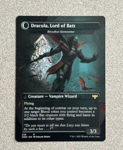 Dracula, Lord of Blood (Lord of Bats) Innistrad: Crimson Vow Regular Rare 338 LP - Image 3