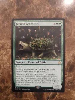 Fecund Greenshell #0171 Rare Bloomburrow (BLB) Regular NM MTG - Image 1
