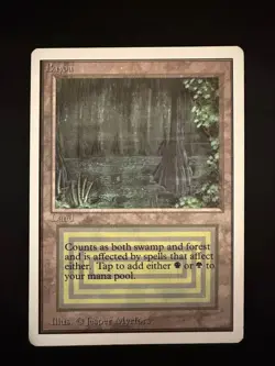 Magic The Gathering Unlimited Bayou NM Dual Land Never Played - Image 1