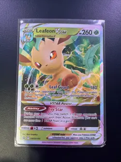 Leafeon Vstar SWSH195 NM Full Art Promo Rare Pokemon Card - Image 1