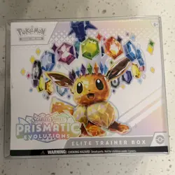 Pokemon S&V Prismatic Evolutions Elite Trainer Box ETB Factory Sealed With Case - Image 1