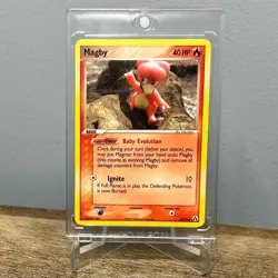 Magby Common Legend Maker 58/92 2006 Pokemon TCG Basic Illustrator Yuka Morii - Image 1