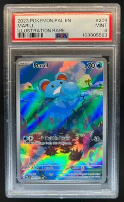 2023 Pokemon SV Paldea Evolved Marill #204/193 PSA 9 - Image 1