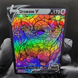 Pokemon Drowzee Stain Glass Holo Read Description - Image 2