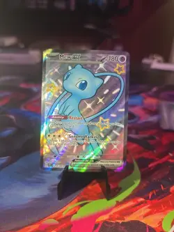 Mew ex 216/091 Holo Pokemon TCG Scarlet Violet Paldean Fates - Image 1