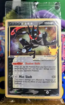 Pokemon Greninja Gold Star Promo Holo SWSH144 Celebrations Minty SEALED* #2 - Image 1