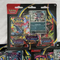 Pokemon TCG Phantasmal Flames Weavile & Sneasel 3-Pack Booster Blister SET OF 3 - Image 2