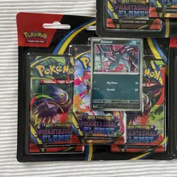 Pokemon TCG Phantasmal Flames Weavile & Sneasel 3-Pack Booster Blister SET OF 3 - Image 3