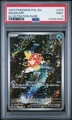 Magikarp 203/193 Pokemon Paldea Evolved PAL EN Illustration Rare PSA 9 - Image 1