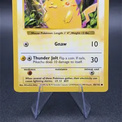 Pokemon Pikachu (Red Cheeks) 058/102 Base Set (Shadowless) Regular - Image 3