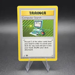 Pokemon Computer Search 071/102 First Edition Base Set (Shadowless) Regular - Image 1