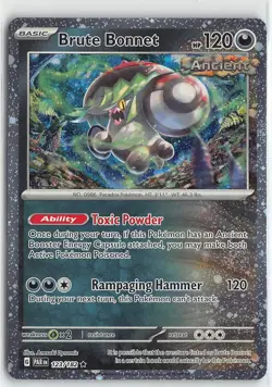 Pokemon Scarlet & Violet Paradox Rift Cosmo Holofoil #123 Brute Bonnet - Image 1
