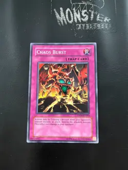 YUGIOH CHAOS BURST SUPER RARE GX04-EN003 GAME PROMO - Image 1