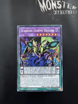 YUGIOH STARVING VENEMY DRAGON SECRET RARE BROL-EN034 1ST EDITION - Image 1
