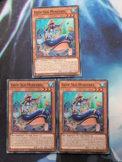 YuGiOh! Deep Sea Minstrel ETCO-EN015 x3 PLAYSET 1st Ed - Image 1