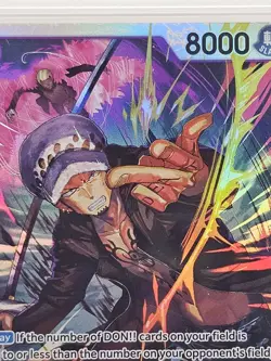 One Piece Op12 Trafalgar Law 'Middle Finger' English Graded Psa 10 - Image 1