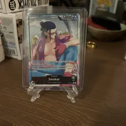One Piece TCG English OP10-001 Royal Blood Smoker Leader Alt Art Parallel - Image 1