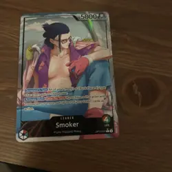One Piece TCG English OP10-001 Royal Blood Smoker Leader Alt Art Parallel - Image 2