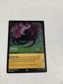 Disney Lorcana TCG Ursula Deceiver of All 91/204 Into the Inklands Foil - Image 1