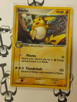 Pokemon TCG Raichu 12/108 - English Power Keepers Holo Raw Card LP - Image 1