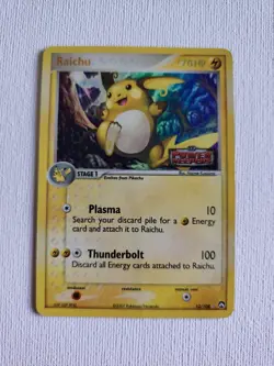 Raichu 12/108 EX Power Keepers Stamped Holo Rare Pokemon Card 2007. LP. - Image 1