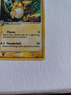 Raichu 12/108 EX Power Keepers Stamped Holo Rare Pokemon Card 2007. LP. - Image 4
