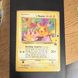Pokemon Birthday Pikachu Promo Holo Vintage Card 50 HP #25 Nintendo - Image 1