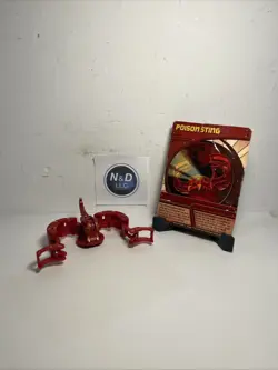 Bakugan Battle Brawlers Pyrus Scorpion Trap New Vestroia Rare W/ Card - Image 1